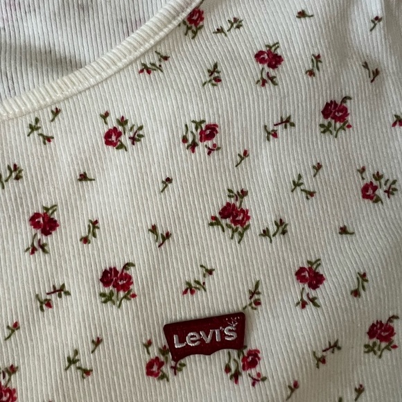Levi's White Ribbed Top - Picture 3 of 5
